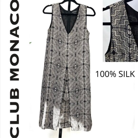 CLUB MONOCO Small Silk MIDI Romper Split Dress - Picture 1 of 13